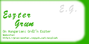eszter grun business card